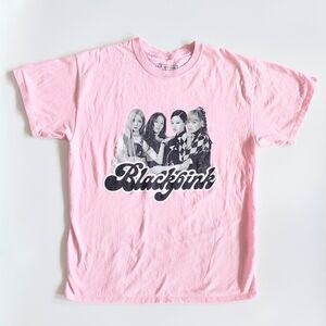 BLACKPINK Unisex Large Official Merchandise Pink Venom Portrait Tee T Shirt